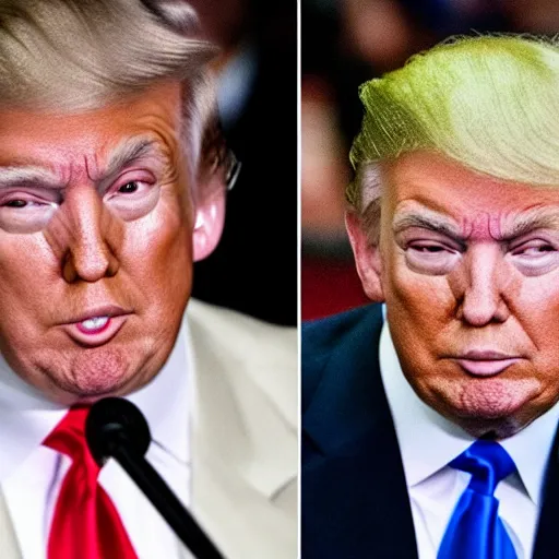 Prompt: trump with plastic surgery