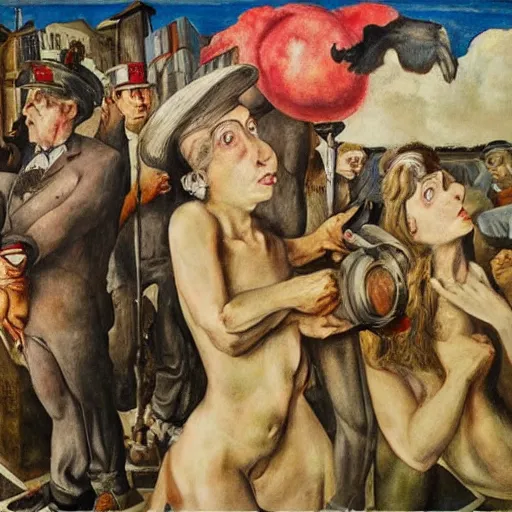 Prompt: banned from social media by otto dix, hyperrealistic, aesthetic, masterpiece