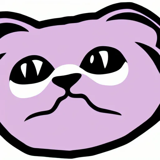 Image similar to scottish fold vector shape, high detailed