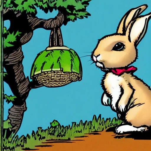 Image similar to cute rabbit by todd mcfarlane
