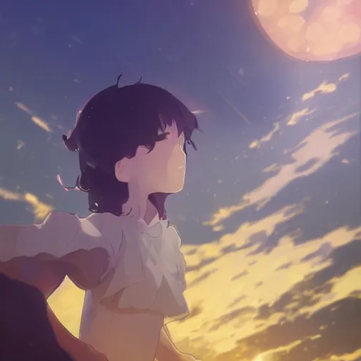 Prompt: a rough golden crystal with human head and hands, poster art by makoto shinkai, featured on pixiv, environmental art, official art, anime, movie poster