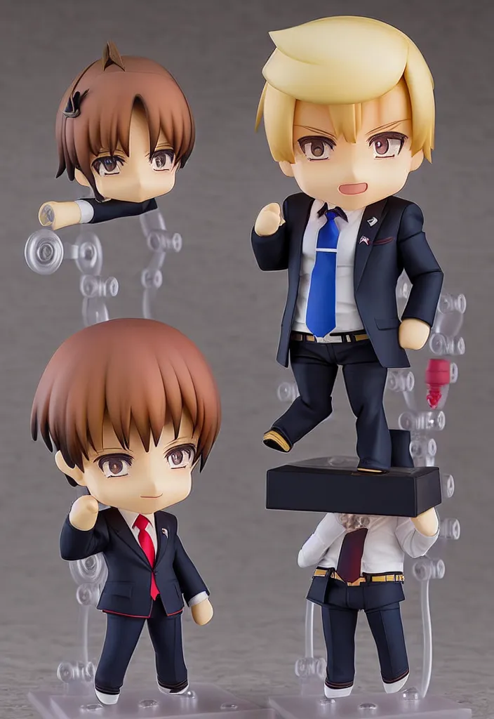 Image similar to An Anime Nendoroid of DONALD TRUMP!!!!!!!!!, Product Photo, 8k, Sharp photo