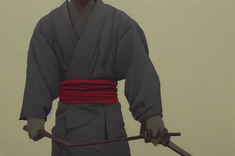 Image similar to samurai with artwork by tim eitel