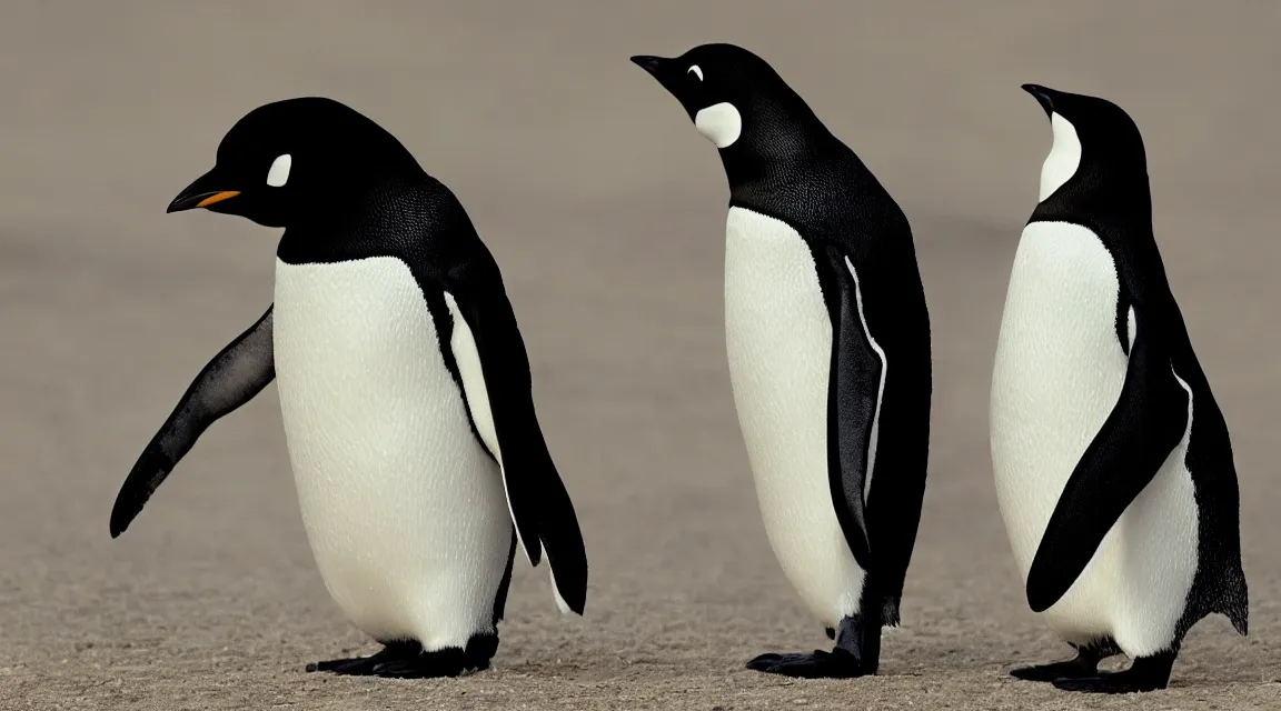 Image similar to Linux Tux penguin wallpaper photo taked by Annie Leibovitz