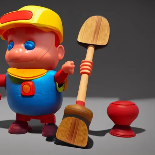 Image similar to product photo of the fisher price toy great axe, octane render, unreal engine 5, light transport simulation