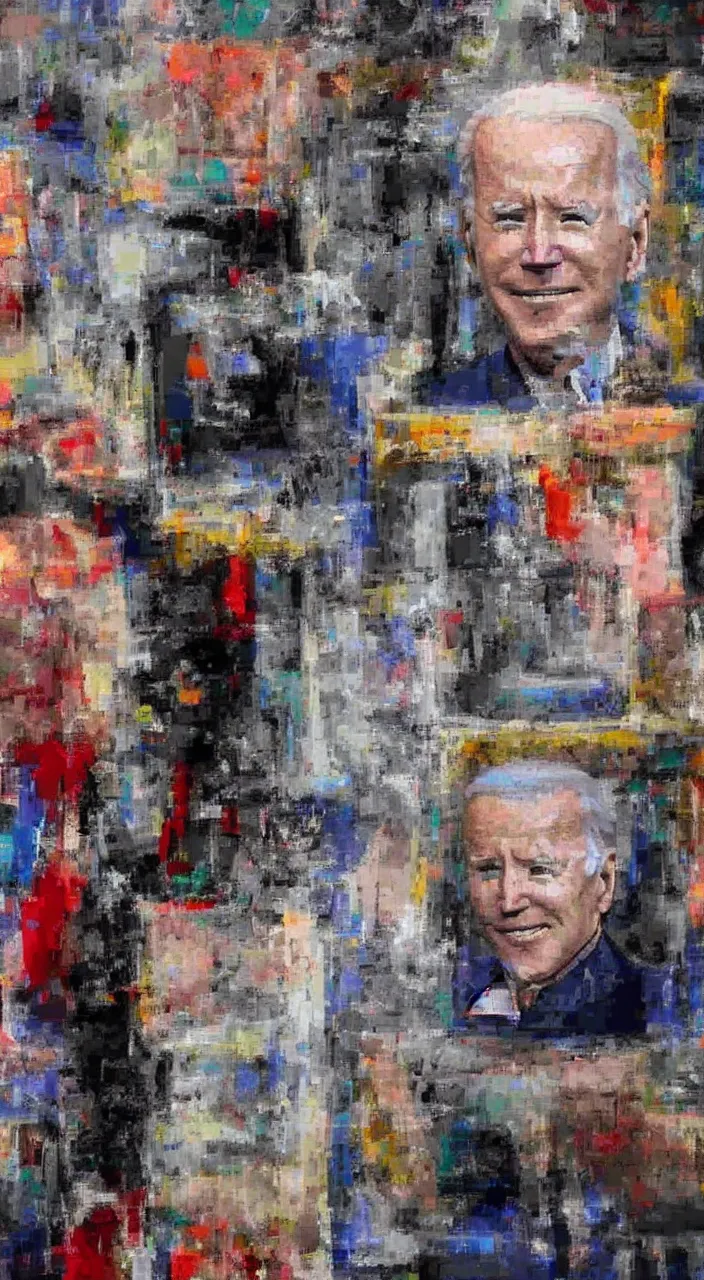 Prompt: Joe biden banning AI art globally Live on TV