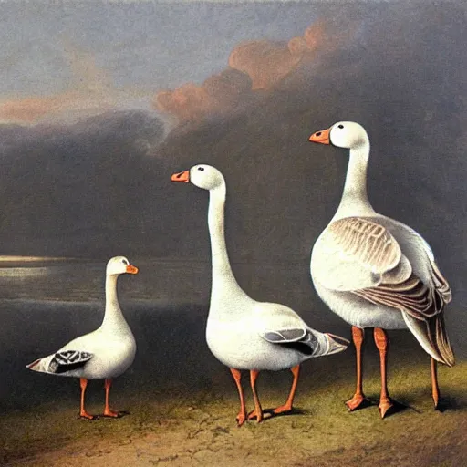 Prompt: a goose a goose, my kingdom for a goose