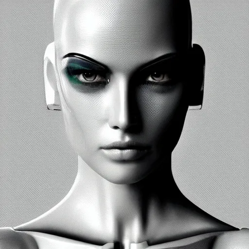 Image similar to Perfectly-Centered Upper-body Portrait-Photograph of Mechanical Cyberpunk Female Android, intricate, elegant, super highly detailed, professional digital painting, artstation, concept art, smooth, sharp focus, no blur, no dof, extreme illustration, Unreal Engine 5, Photorealism, HD quality, 8k resolution, cinema 4d, 3D, beautiful, cinematic, art by artgerm and greg rutkowski and alphonse mucha and loish and WLOP