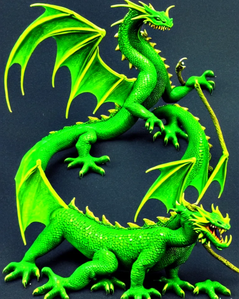 Image similar to a green dragon