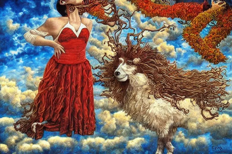 Prompt: by michael cheval