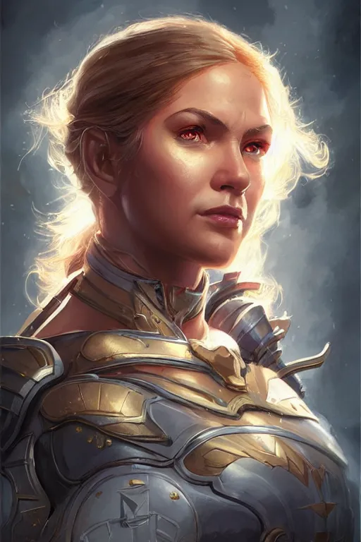 Image similar to amazon valkyrie athena, d & d, fantasy, portrait, highly detailed, headshot, digital painting, trending on artstation, concept art, sharp focus, illustration, art by artgerm and greg rutkowski and magali villeneuve