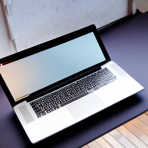 Prompt: photo of a velvet, glowing laptop, 4k, 33mm