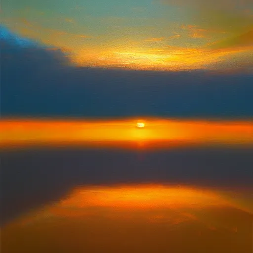 Image similar to sunrise in the everglades, oil painting, minimalist, digital art, 8 k photo