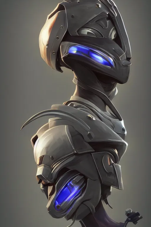 Image similar to epic mask helmet robot ninja portrait stylized as fornite style game design fanart by concept artist gervasio canda, behance hd by jesper ejsing, by rhads, makoto shinkai and lois van baarle, ilya kuvshinov, rossdraws global illumination radiating a glowing aura global illumination ray tracing hdr render in unreal engine 5