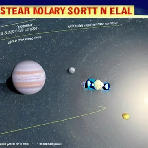 Image similar to A team of scientists discover a solar system in the center of the earth