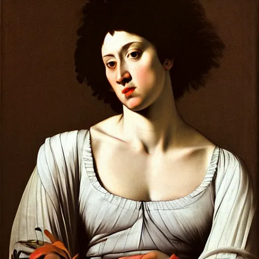 Prompt: a detailed portrait of a woman by caravaggio