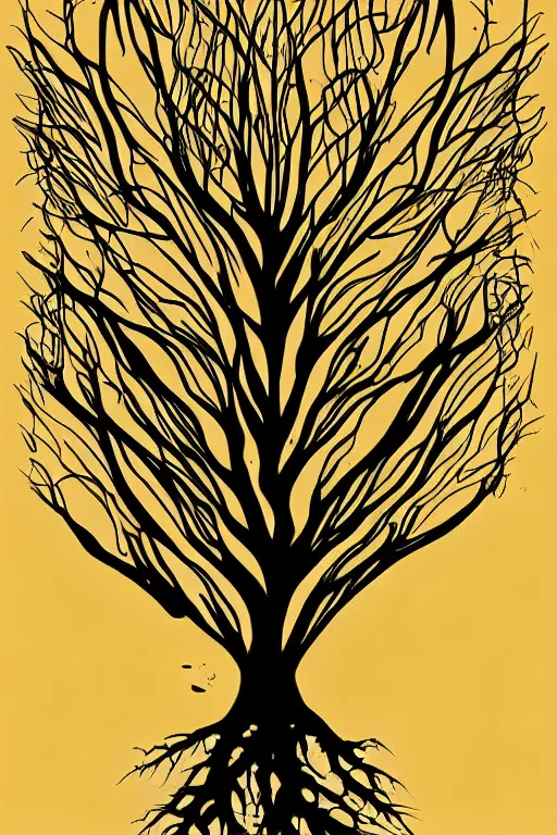 Image similar to digital art, Abstract art, intricate, veins, roots, leafs, trending on artstation,