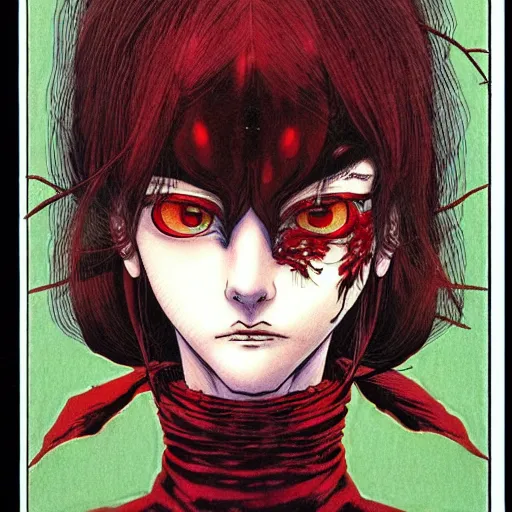 Image similar to prompt : portrait of rogue painted in miyazaki color style drawn by katsuhiro otomo and takato yamamoto, inspired by fables, china doll face, smooth face feature, intricate oil painting, high detail, sharp high detail, manga and anime 2 0 0 0