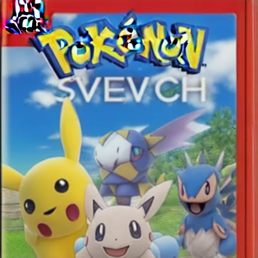 Image similar to nintendo switch cover of the newest pokémon game