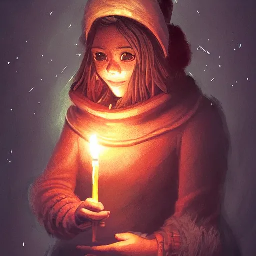 Image similar to an adventurer wearing a black night cap with a pom pom at the end, holding a candle, portrait, d & d, science fiction, concept art, matte, sharp focus, illustration, concept art, jason chan