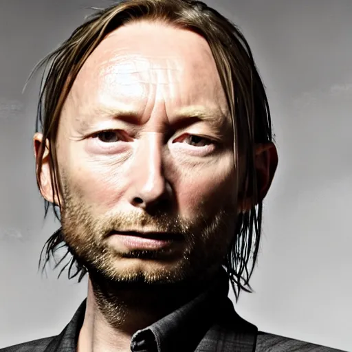 Image similar to happy thom yorke