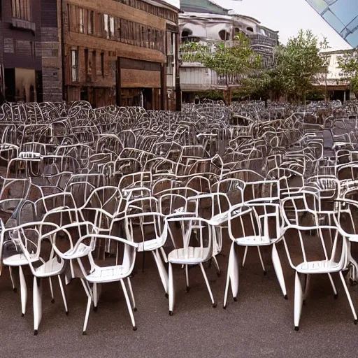 Image similar to world of chairs. chair city full of chairs