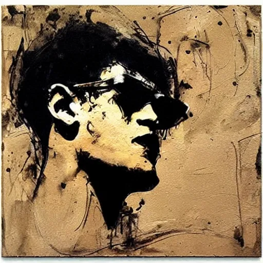 Image similar to sandman, morpheus, paint by Guy Denning