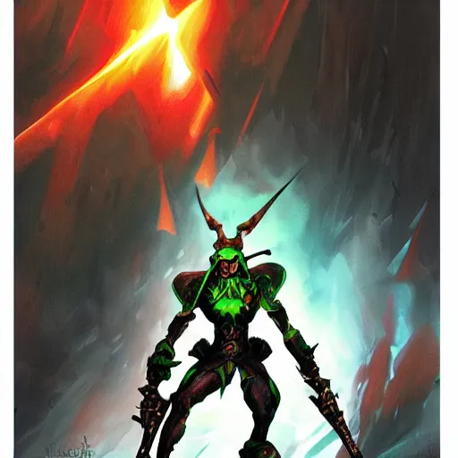 Image similar to Bright, colorful, realistic dark gritty individual warhammer 40 Dark eldar full body and head shot backlighting, kodachrome, high contrast, highly detailed, sharp focus, digital painting, concept art, illustration, trending on artstation, comic book by Alex Ross cover art