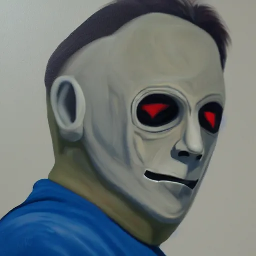 Prompt: Michael Myers Painting 4k detail