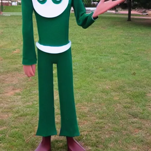 Prompt: Biblically accurate gumby
