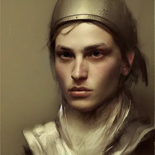 Image similar to Jean d'Arc, portrait by Ruan Jia, digital art, hyper-realistic