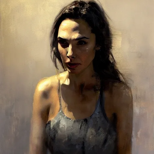 Image similar to painting of gal gadot by jeremy mann