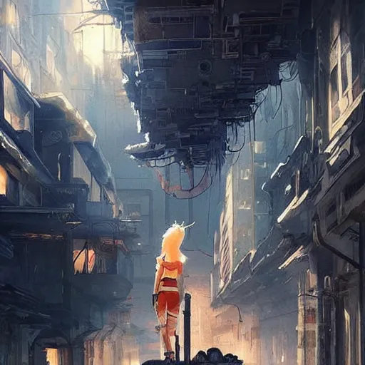 Image similar to cat - gozila on apocalyptic city, very detailed fine art, top of pinterest, trend of artistation, style of ( ( kadinski ) ) ( ( ( ( ( greg rutkowski ) ) ) ) ) and ilia kuvshinov