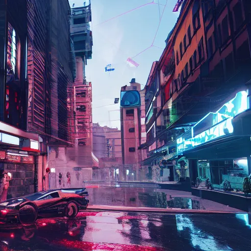 Image similar to centre of zagreb cyberpunk 2 0 7 2 futuristic detailed digital 4 k picture