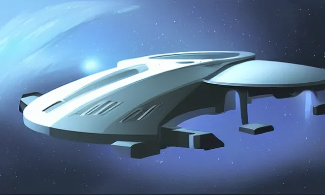 Prompt: spaceship concept design, apple