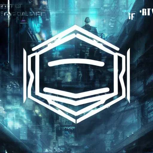 Image similar to the call of duty logo in a cyberpunk style