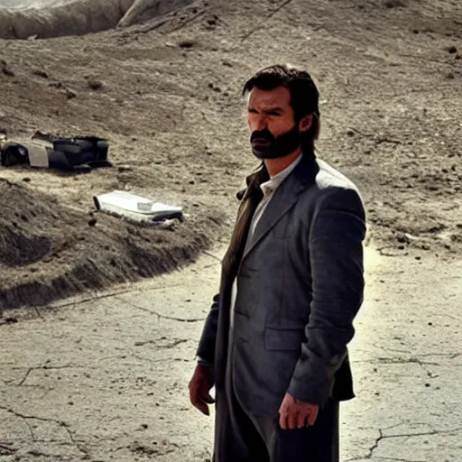 Image similar to Kurdish detective in a movie directed by Christopher Nolan, movie still frame, promotional image, imax 70 mm footage