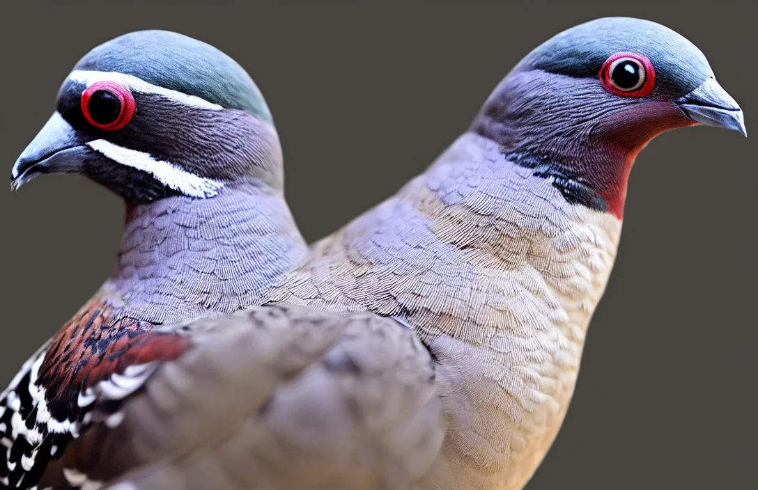 Image similar to a street pigeon!!!!!!!!!!!!!!!!!!!!!!!!!!!, detailed face, detailed painting, flat lighting by alberto mielgo and paul slater