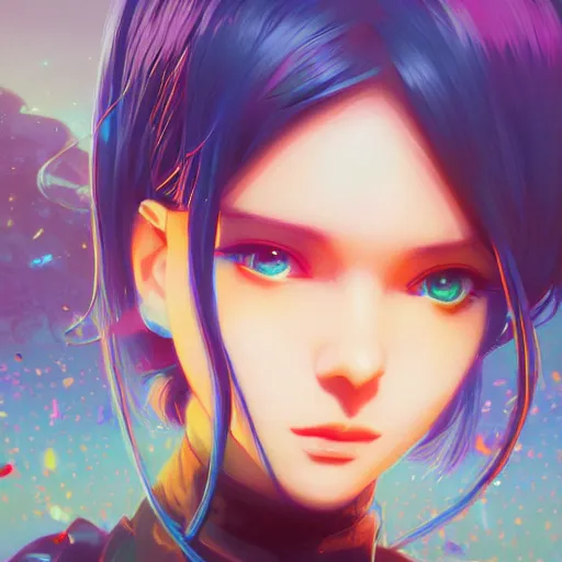 Prompt: psychedelic, whimsical, anime, 4k, beautiful, trending on patreon, deviantart, twitter, artstation, volumetric lighting, heavy contrast, art style of Ross Tran and Ilya Kuvshinov, trending on artstation, illustration, cgsociety, 8k, cinematic art by Greg Rutkowski and Thomas Kinkade and William O\'Connor