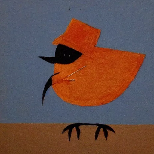 Image similar to a bird with a hat