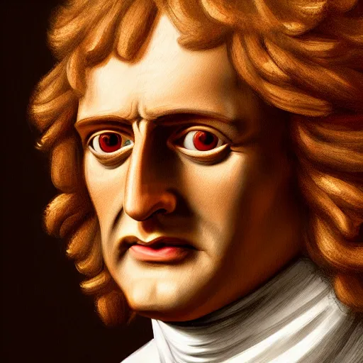 Prompt: isaac newton in nutella, hyperdetailed, artstation, cgsociety, 8 k