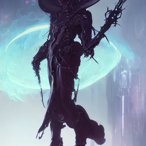 Image similar to portrait of a terrifying cybernetic grim reaper of death, cyberpunk concept art by pete mohrbacher and artgerm and wlop and greg rutkowski and deathburger, digital art, highly detailed, intricate, sci-fi, sharp focus, Trending on Artstation HQ, deviantart, unreal engine 5, 4K UHD image