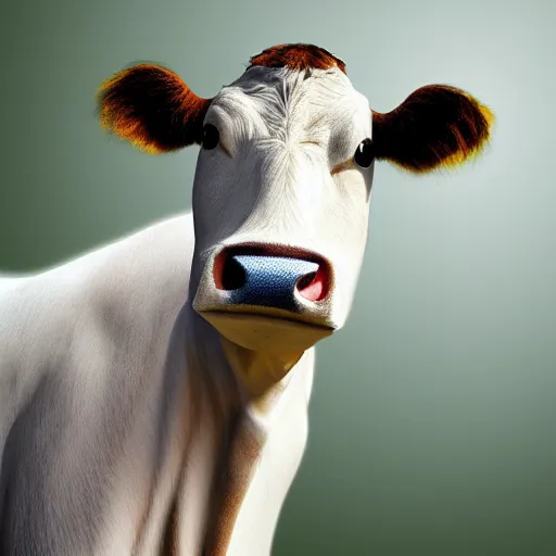 Image similar to cow with cat head , photorealistic photo