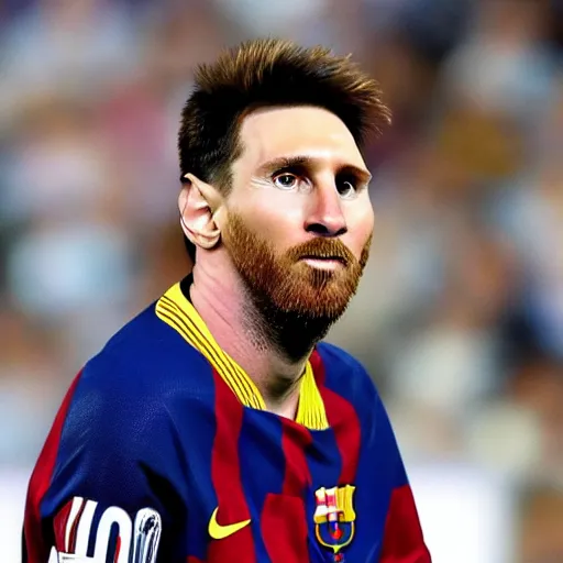 Prompt: messi having an existential crisis