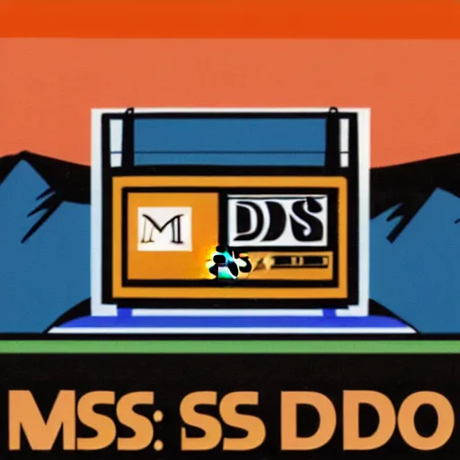 Prompt: ms - dos 5. 0 logo