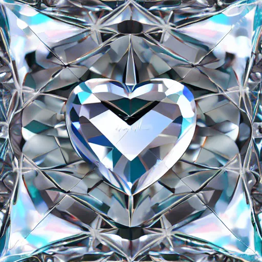 Image similar to photorealistic closeup of the heart of transparent law crystal, highly detailed, shimmering square