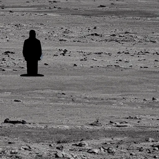 Image similar to silhouette of a person watching a ufo in a large desolate natural scene. entries in the 2 0 2 0 sony world photography awards.