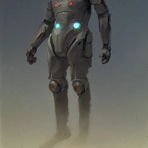 Prompt: concept art by greg rutkowski, a futuristic soldier from the not so near future, around the 2 3 rd century, wearing a futuristic tactical gear, artstation hq.