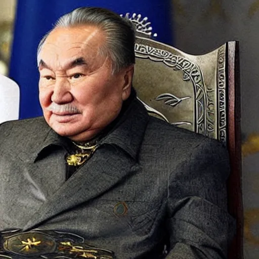 Image similar to Nursultan Nazarbayev stylized as a Game of Thrones character