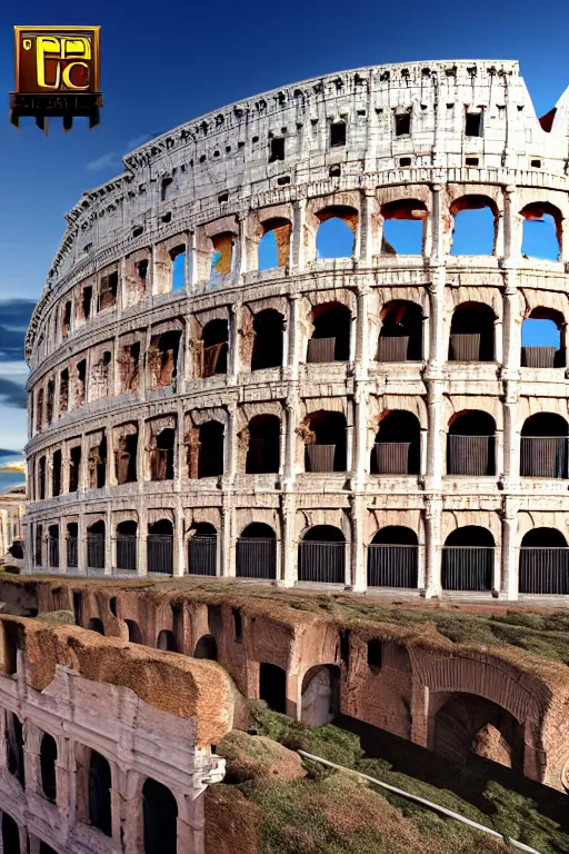 Prompt: a huge ice cream on top of the Colosseum, photorealistic, cinematic lighting, high detail, cinematic feel, high octane, 4K, Unreal Engine